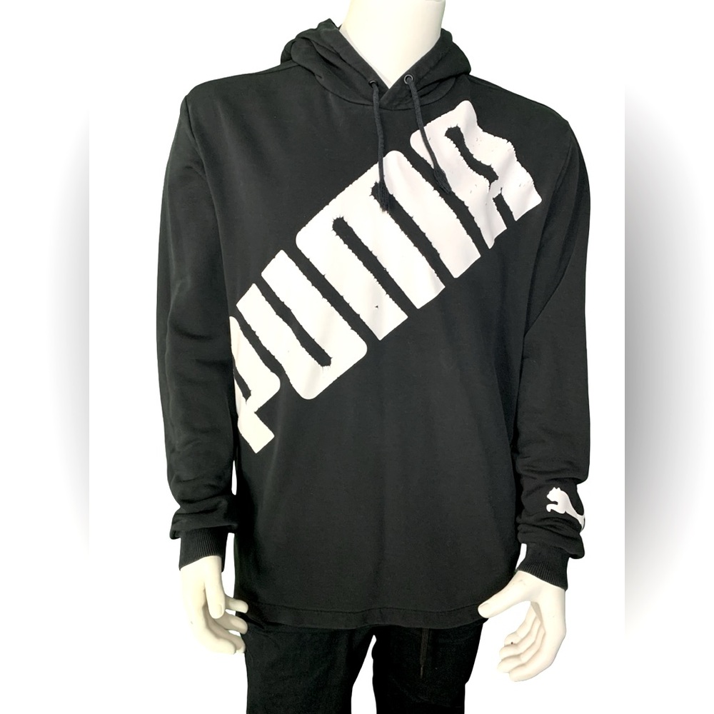 PUMA Big Logo Men's Black Hoodie - Picture 6 of 9